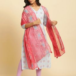 W Floral Printed Dupatta-57