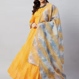 InWeave Leheriya Printed Dupatta-47