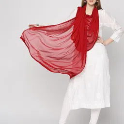 Dupatta Bazaar Maroon Dupatta-picture-25