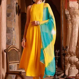 Meeranshi Anarkali Kurta with Trousers & With Dupatta-picture-0