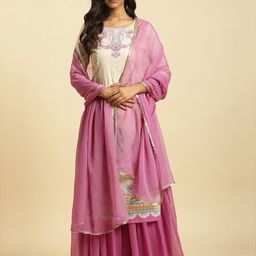 W Dupatta with Sequinned-12