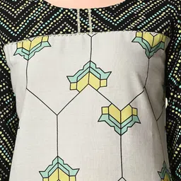 DOISA Abstract Printed Straight Kurta With Trousers & Dupatta image 2