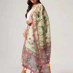 Kaizen TEXO FAB Kalamkari Printed Dupatta image 2
