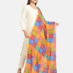 HELLA FASHIONS Printed Block Print Dupatta image 3