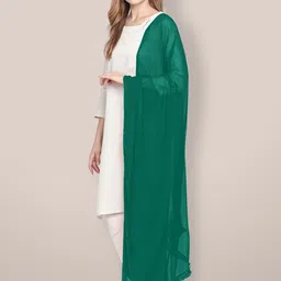 Dupatta Bazaar Solid Chiffon Dupatta image 3
