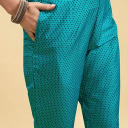 Anouk Ethnic Motifs Printed Regular Kurta With Trousers & Dupatta image 3