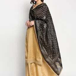Dupatta Bazaar Ethnic Motifs Printed Khari Print Silk Dupatta image 3