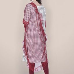 Dupatta Bazaar Net Dupatta With Ruffles image 5