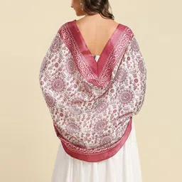 Dupatta Bazaar Warli Printed Art Silk Dupatta image 2