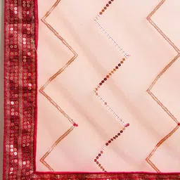 FABPIXEL Embellished Sequinned Semi-Stitched Lehenga & Unstitched Blouse With Dupatta image 4