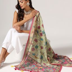 Kaizen TEXO FAB Kalamkari Printed Dupatta image 3