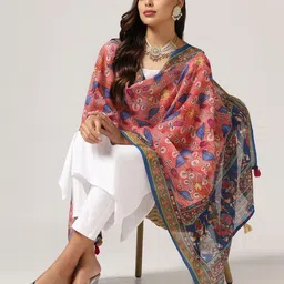 Kaizen TEXO FAB Kalamkari Printed Dupatta image 5
