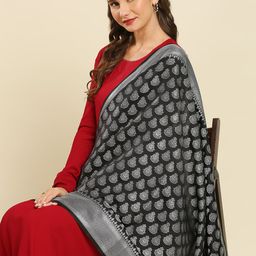 Dupatta Bazaar Ethnic Motifs Woven Design Dupatta With Zari image 3