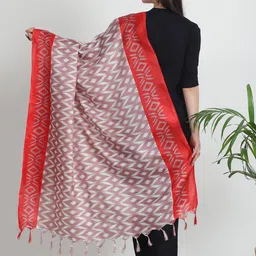 LOOM LEGACY Printed Art Silk Dupatta image 5