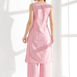 Anouk Ethnic Motifs Printed Regular Pure Cotton Kurta With Trousers & Dupatta image 2