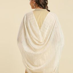 Dupatta Bazaar Striped Woven Design Dupatta image 5