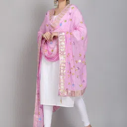 SOUNDARYA Printed Block Print Dupatta with Gotta Patti image 5