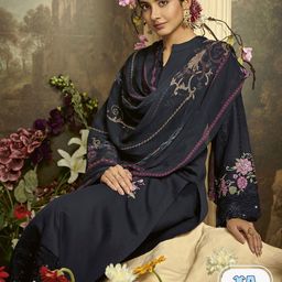 Indo Era Floral Embroidered Regular Thread Work Kurta with Trousers &  Dupatta-48