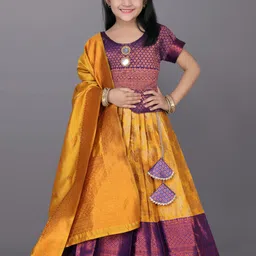 BAESD Girls Ready to Wear Lehenga & Blouse With Dupatta-image-78