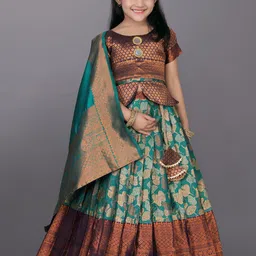 BAESD Girls Ready to Wear Lehenga & Blouse With Dupatta-image-74