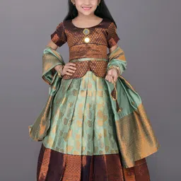 BAESD Girls Ready to Wear Lehenga & Blouse With Dupatta-image-97