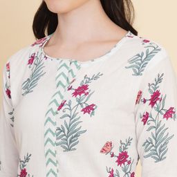 Royal Export Floral Printed Kurta With Palazzos & Dupatta image 2