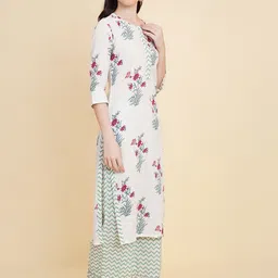 Royal Export Floral Printed Kurta With Palazzos & Dupatta image 5