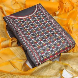 SHADOW & SAINING Floral Embroidered Unstitched Dress Material-image-94