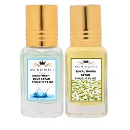 Menjewell Set of 2 Aqua Fresh & Royal Mogra Attar-2