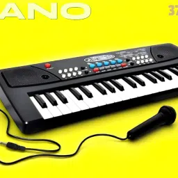 X247 Keys Piano Toy with Microphone, USB Power Cable & Sound Recording Best Birthday Gift for Boys and Girls Musical Instruments Analog Digital Piano-image-81