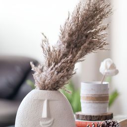 Glimpse Homes Off White Ceramic Flower Vase-image-64