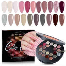 Modelones Vinyl Record Solid Cream Gel Polish Palette-34