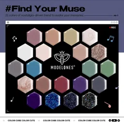 Modelones Vinyl Record Solid Cream Gel Polish Palette-53