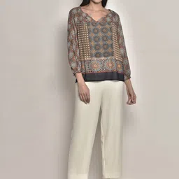 250 DESIGNS Print Georgette Top-30