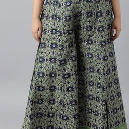 W Women Ethnic Motif Printed Maxi Skirt-picture-48