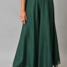W Women Green Printed Skirt-image-42