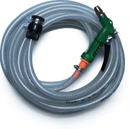 10 Meter (32.5 Feet) 1/2 Inch (12.5mm) 3-Layered Clear Braided Hose Pipe For Garden, Car Wash, Bike Wash, Floor Clean, ETC Hose Pipe-picture-23