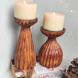 akira Designer Duo: Set of 2 Unique Candle Sticks-picture-2