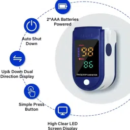 Balson BLSN-666 Rechargeable Arm Blood Pressure Monitor with Fully Automatic Function with Large Display, BLSN-45 Thermometer & BLSN-32 Digital Oximeter I Bp Monitor image 3