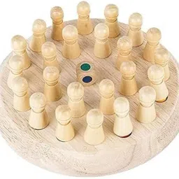 Okasta Wooden Memory Match Stick Chess Game, Colorful Memory Chess, 7 cm Chess Board-3