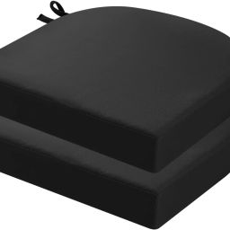 UNIVERSAL TEXTURED CUSHION FOR CHAIR, INDOOR AND OUTDOOR, PATIO FOAM CUSHIONS Foam Solid Cushion Pack of 2-image-67