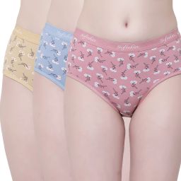 Pack of 3 Women Hipster Multicolor Panty-image-46