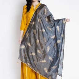 Clora Creation Printed Silk Blend Dupatta-9