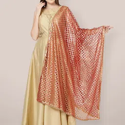 Dupatta Bazaar Striped Dupatta with Gotta Patti-18