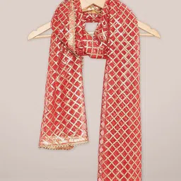 Dupatta Bazaar Striped Dupatta with Gotta Patti image 2