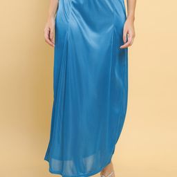 Soch Women Turquoise Blue Solid Saree Shapewear-picture-0