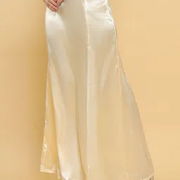 Soch Women Cream Coloured Solid Petticoat Shapewear-image-70