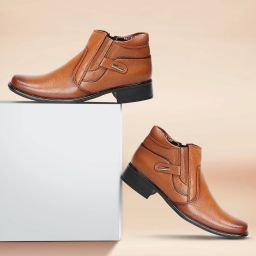 Boots for Men II Leather Boots for Office & Parties & All Occasions II Zip Boots For Men-image-64
