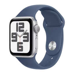 Apple Watch SE GPS with Denim Sport Band - M/L (40mm Retina LTPO OLED Display, Silver Aluminium Case)-picture-29