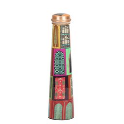 India Circus by Krsnaa Mehta Green & Red Printed Copper Water Bottle 800 ml-19